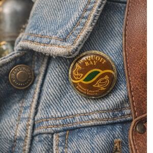 Vintage Waquoit Bay Estuarine Research Reserve Pin Jostens 90s USA